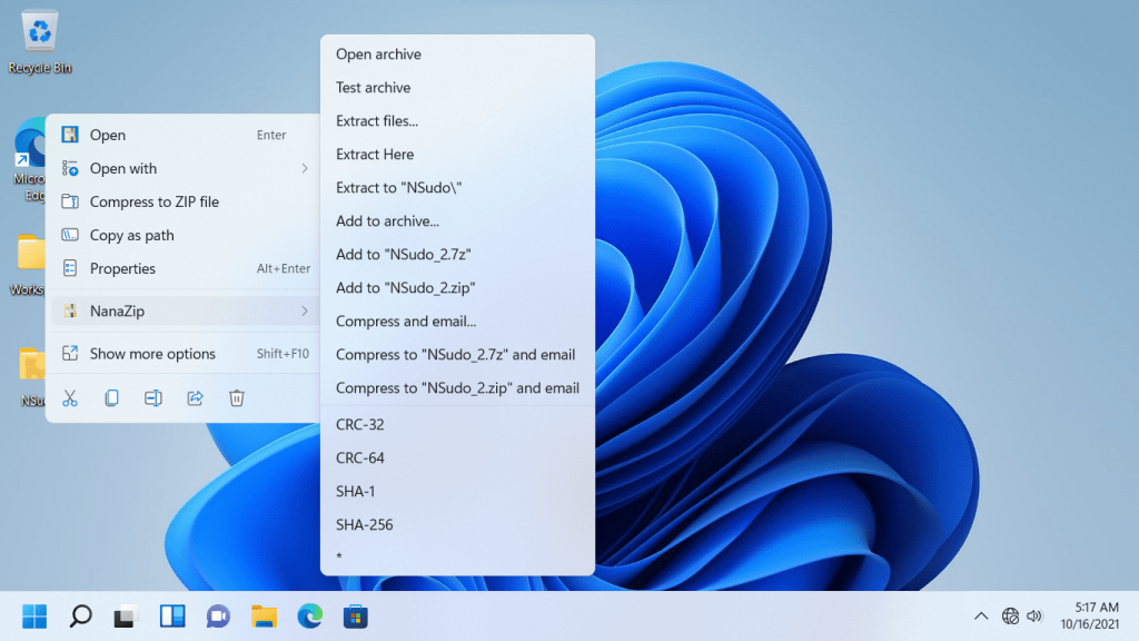 Windows NanaZiP 解压软件v1.2